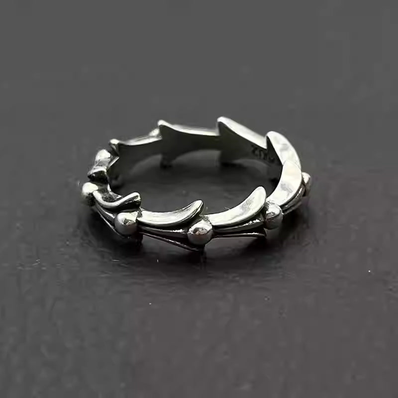 S925 Silver Spiked Link Ring™