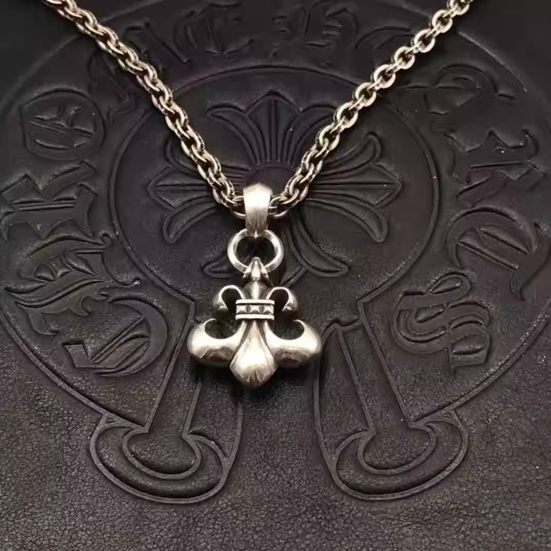 S925 Silver Fleur De Lis Pendant Necklace™