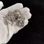 S925 Silver Fleur De Lis Dog Tag Necklace™