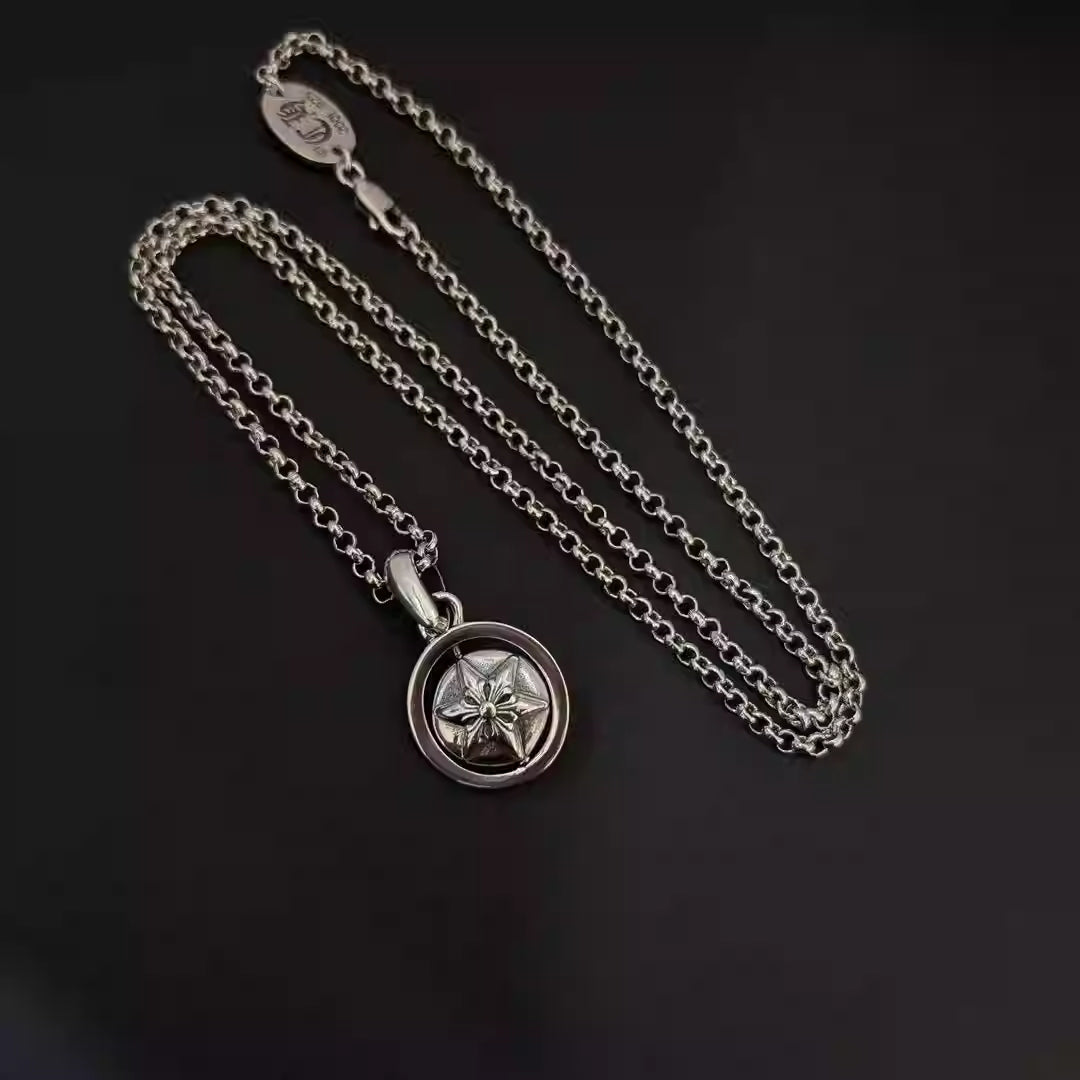 S925 Silver Rotating Medallion Pendant Necklace™