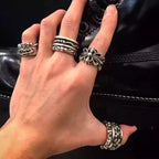 S925 Silver Rotating Flower Cross Ring™
