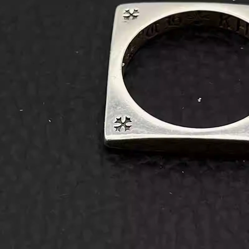 S925 Silver Square Cross Ring™