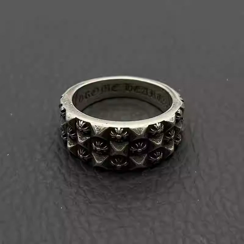 S925 Silver Ridged Flower Ring™