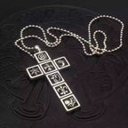 S925 Silver Mixed Icon Cross Pendant Necklace™