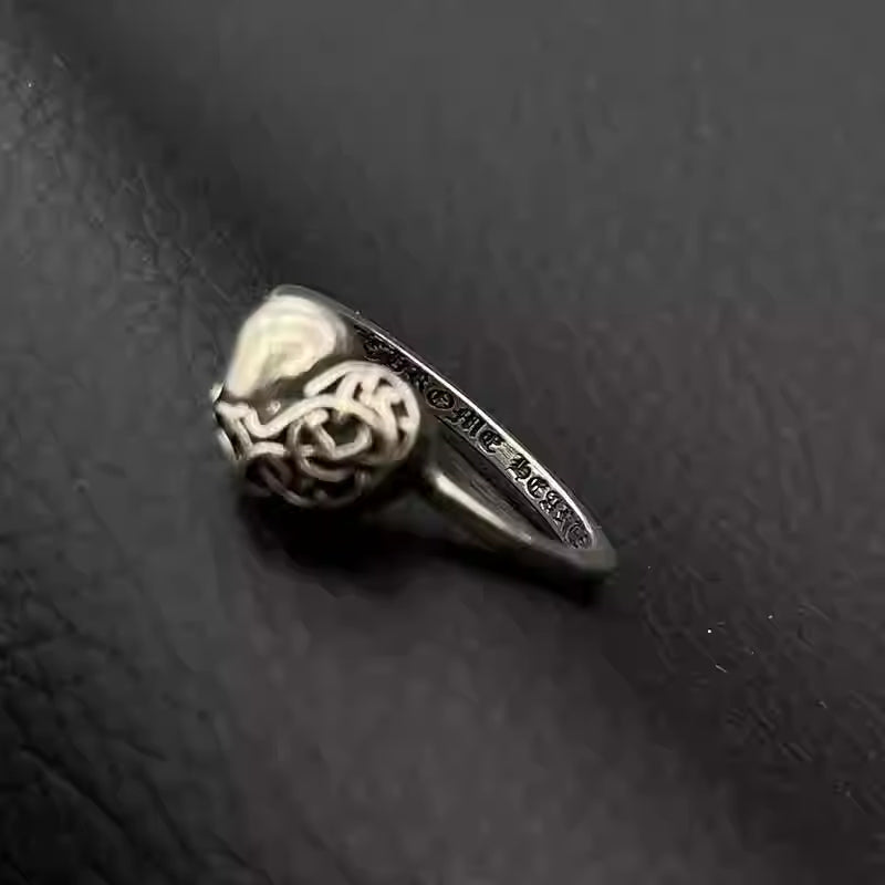 S925 Silver Engraved Heart Ring™