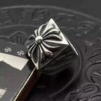 S925 Silver Flower Square Signet Ring™