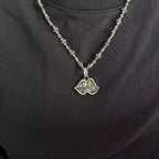 S925 Silver Gold Tooth Mouth Pendant Necklace™