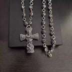 S925 Silver Vine Cross Pendant Necklace™