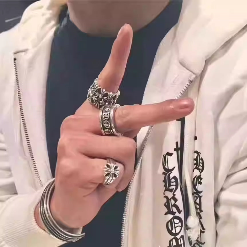 S925 Silver Flower Signet Ring™