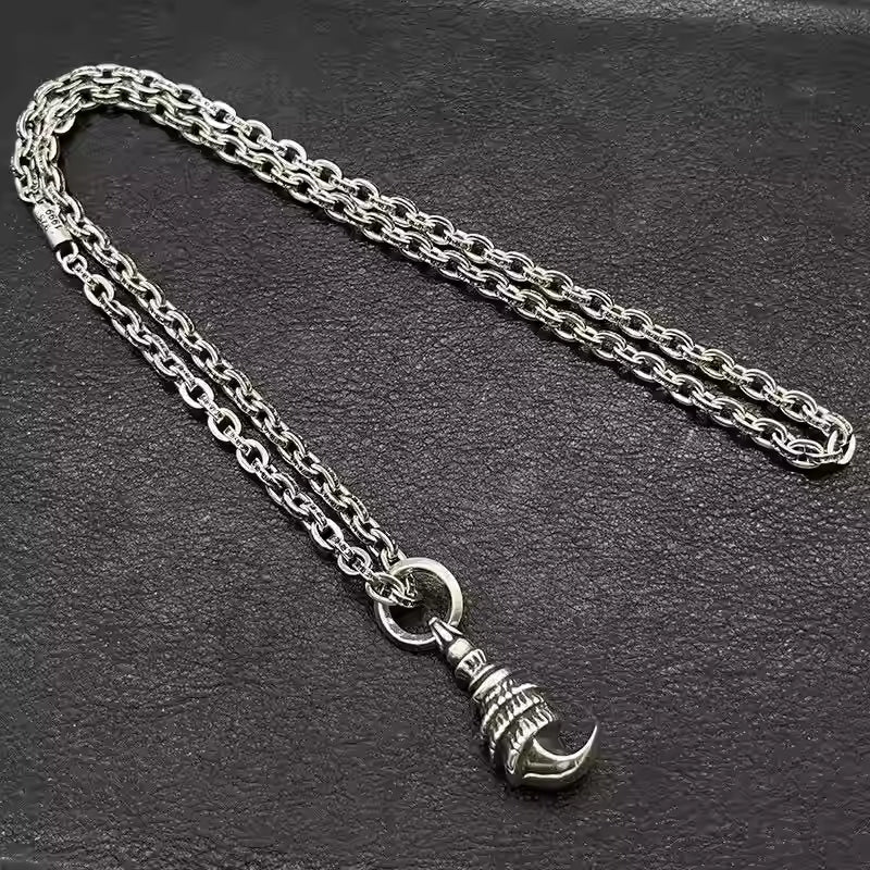 S925 Silver Claw Hook Pendant Necklace™