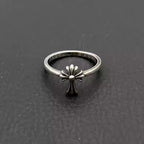 S925 Silver Fleur Cross Small Ring™