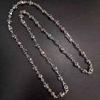 S925 Silver Multicolor Stone Flower Cross Necklace™