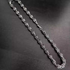S925 Silver Flower Cross Square Bead Link Necklace™
