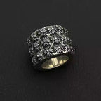 S925 Silver Three-Layer Flower Pattern Ring™