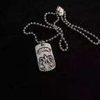 S925 Silver Fleur De Lis Dog Tag Necklace™