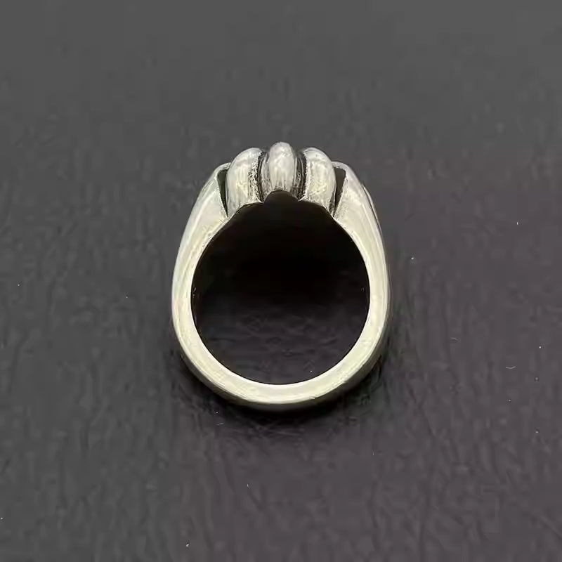 S925 Silver Flower Signet Ring™