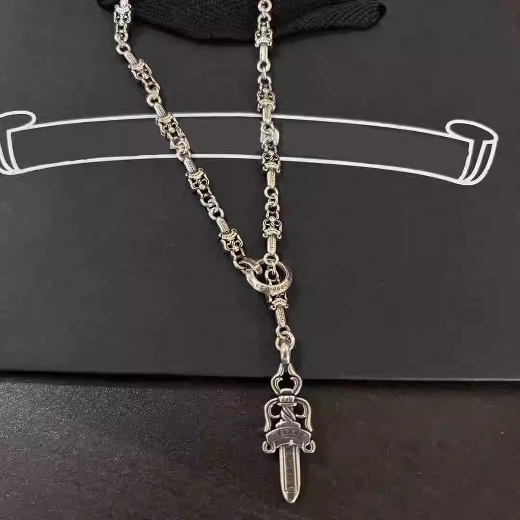 S925 Silver Dagger Link Necklace™