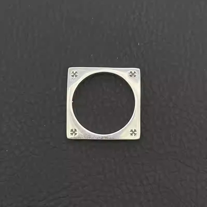 S925 Silver Square Cross Ring™