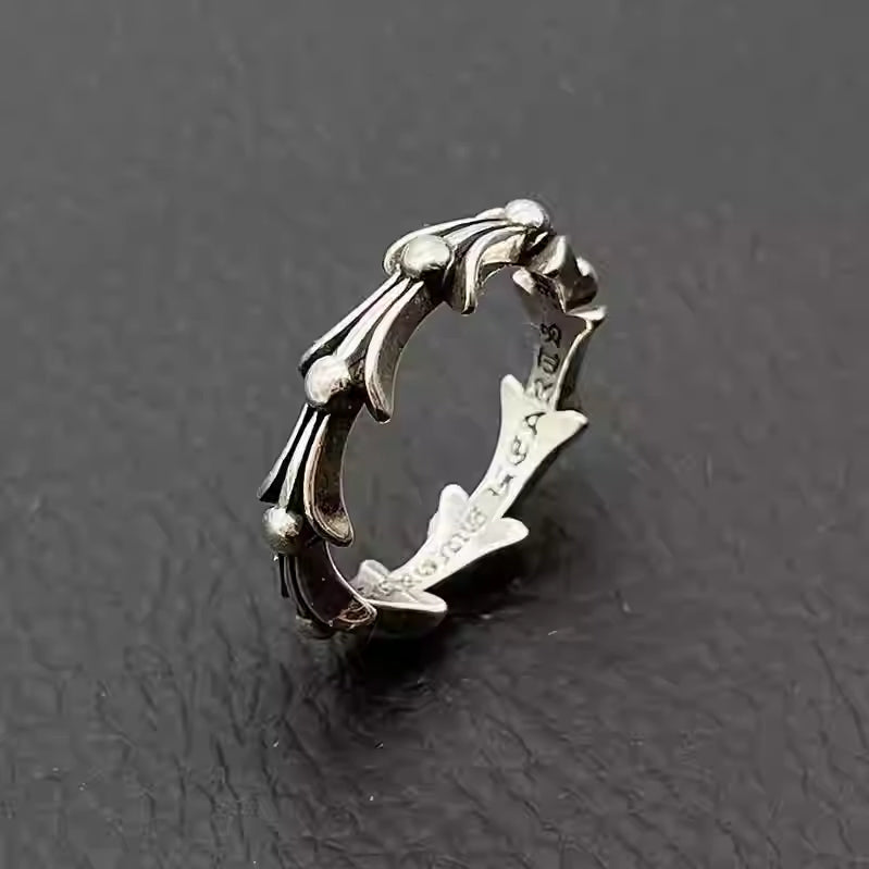 S925 Silver Spiked Link Ring™