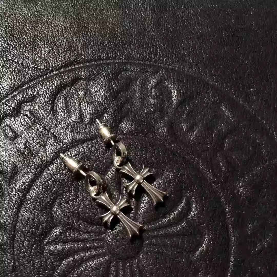 S925 Silver Cross Pendant Earrings™
