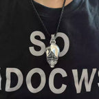 S925 Silver Hooded Skull Pendant Necklace™
