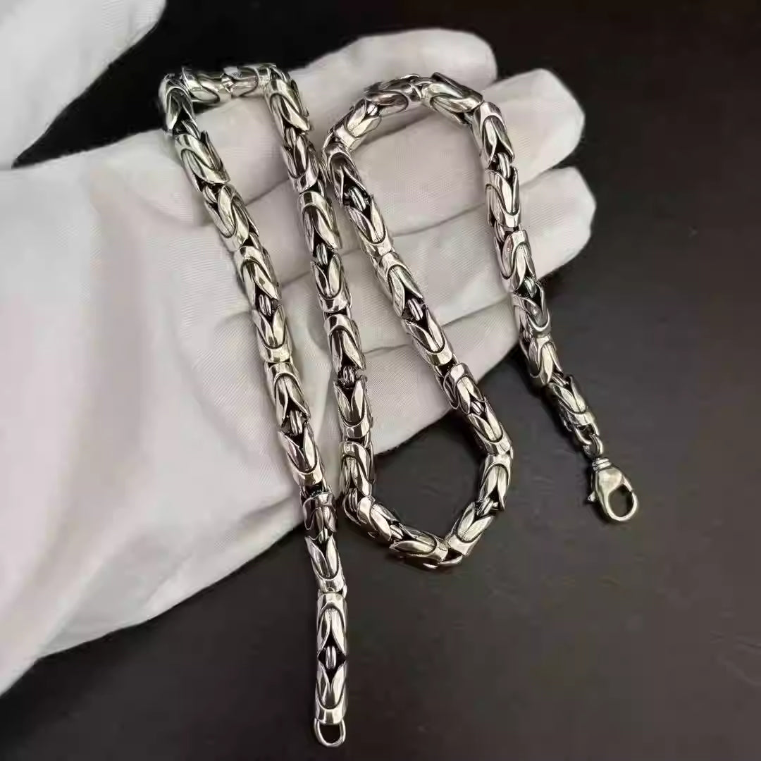 S925 Silver Woven Link Necklace™