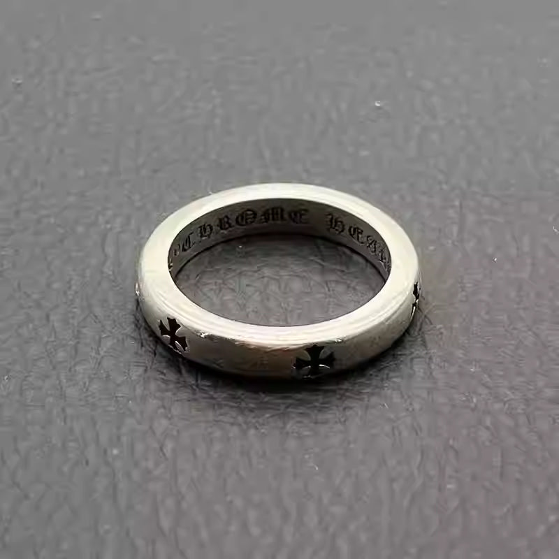 S925 Silver Cross Band Ring™