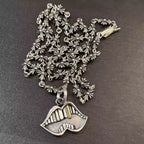 S925 Silver Gold Tooth Mouth Pendant Necklace™