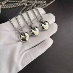 S925 Silver Swirl Overlay Encrusted Heart Pendant Necklace™