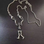S925 Silver Hanging Skeleton Pendant Necklace™