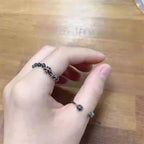 S925 Silver Flower Link Band Ring™