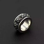S925 Silver Rotating Flower Cross Ring™