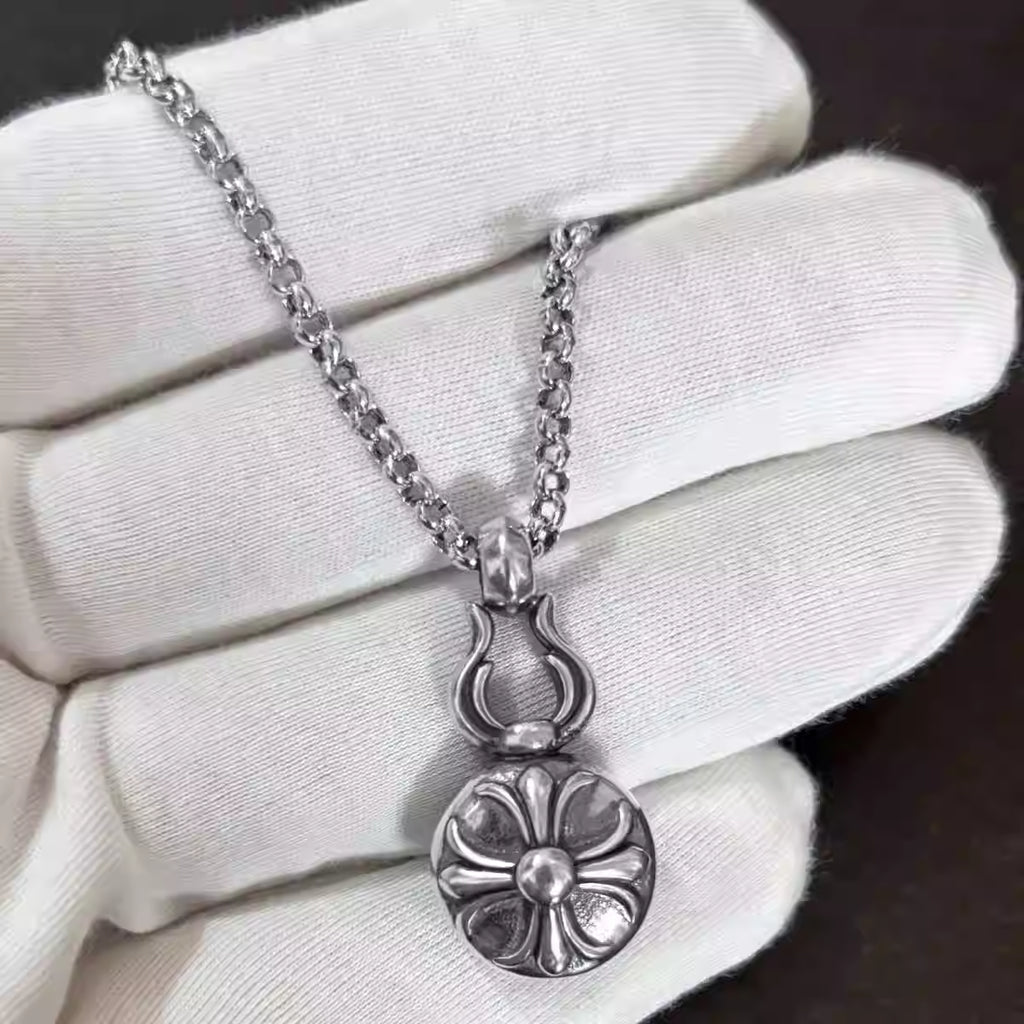S925 Silver Cross Ball Necklace™