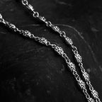 S925 Silver Cross Engraved Link Chain Necklace™