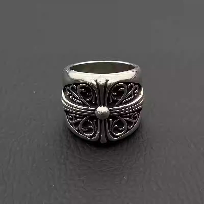 S925 Silver Cross Ornament Ring™
