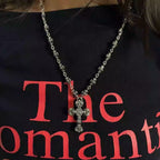 S925 Silver Floral Cross Pendant Necklace™