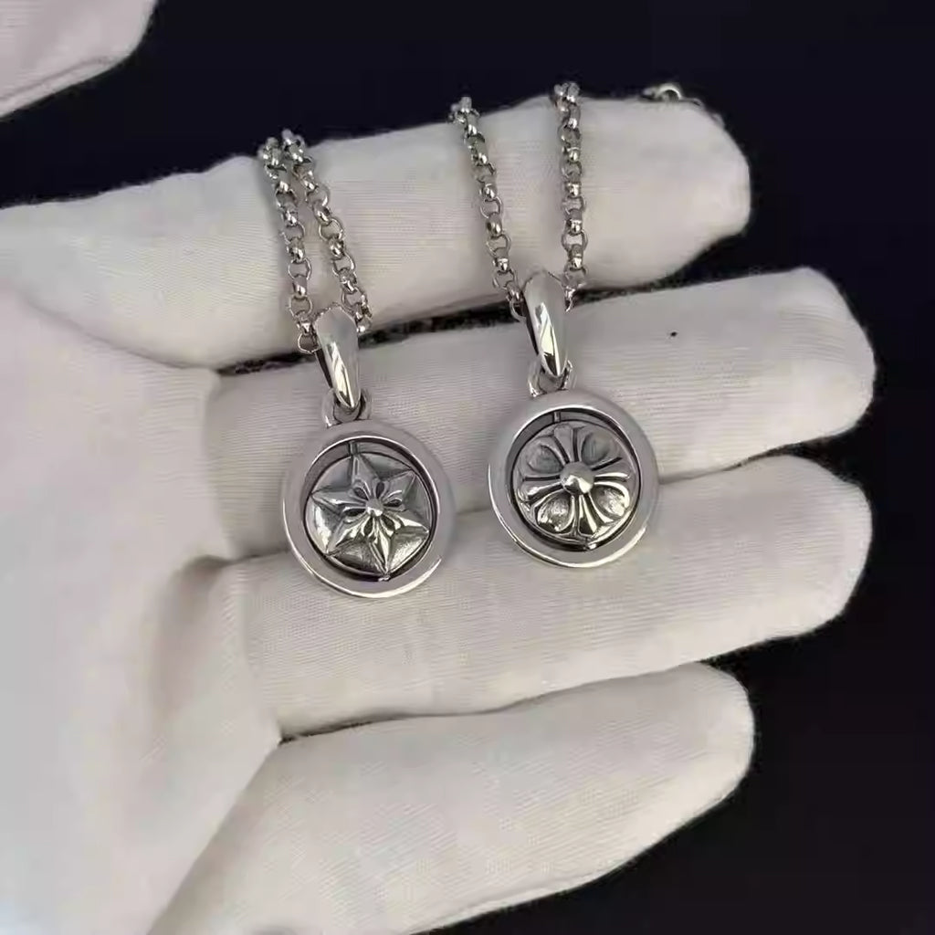 S925 Silver Rotating Medallion Pendant Necklace™