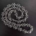S925 Silver Flower Cross Link Necklace™