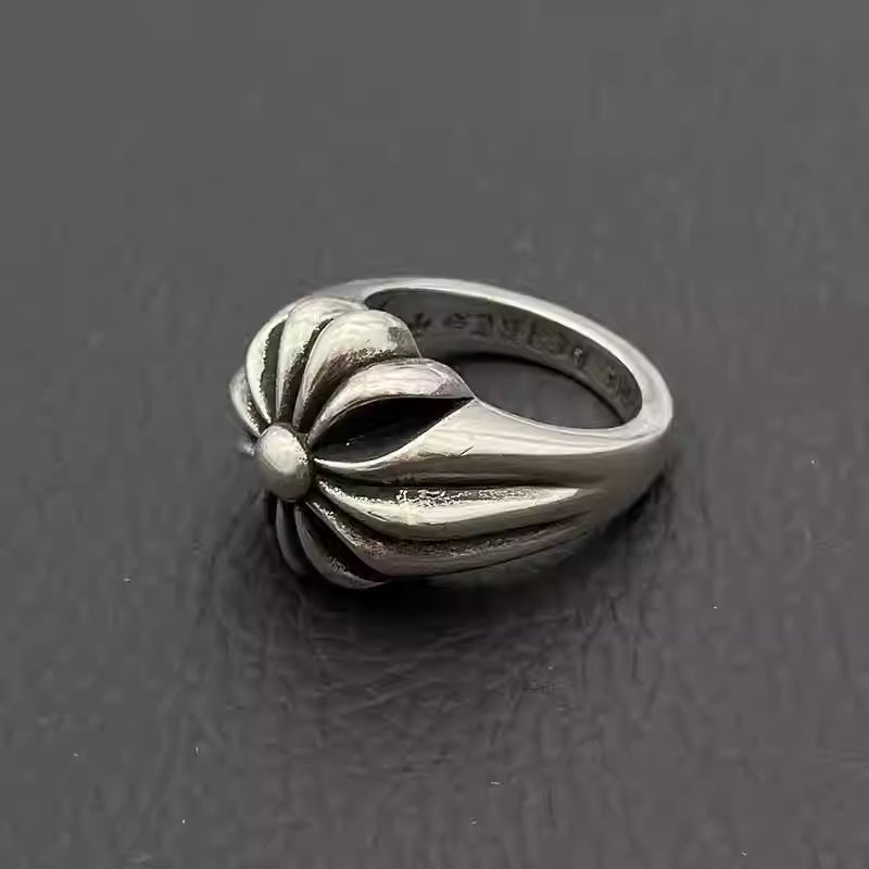 S925 Silver Flower Signet Ring™