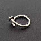 S925 Silver Flathead Nail Open Ring™