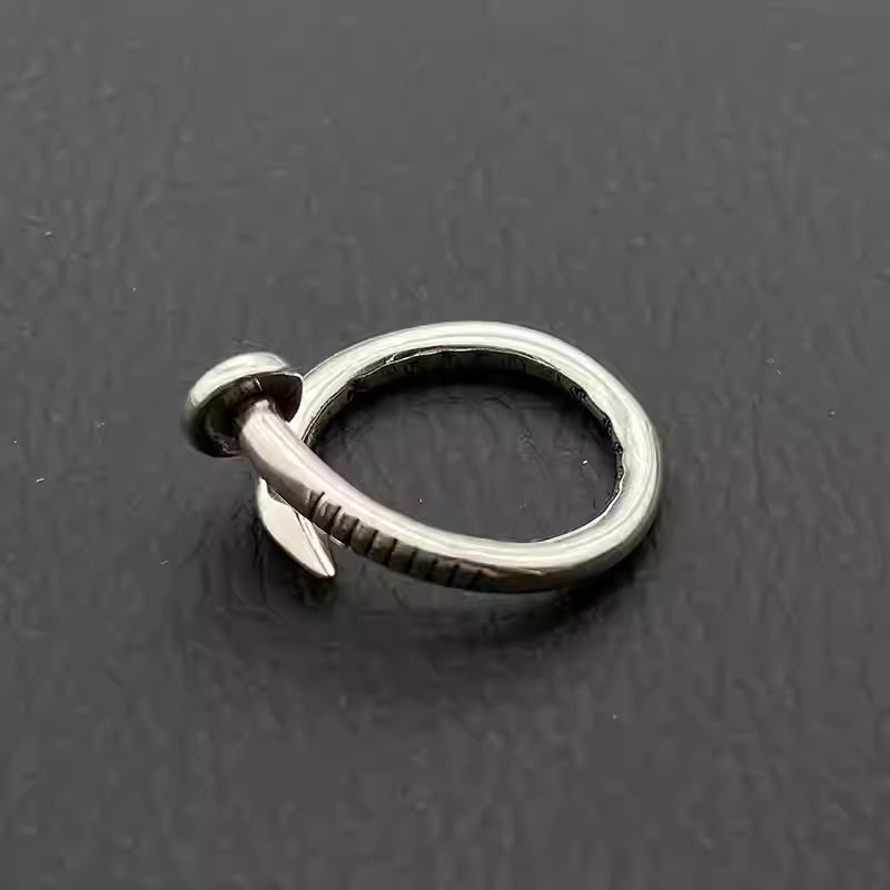 S925 Silver Flathead Nail Open Ring™
