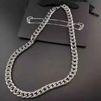S925 Silver Patterned Flower Cross Link Necklace™