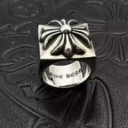 S925 Silver Flower Square Signet Ring™