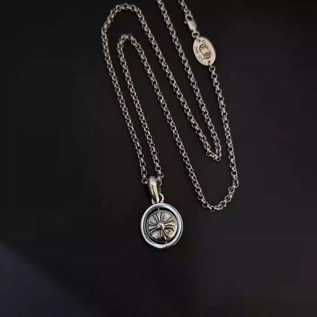S925 Silver Rotating Medallion Pendant Necklace™