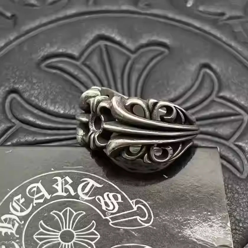 S925 Silver Fleur De Lis Openwork Ring™