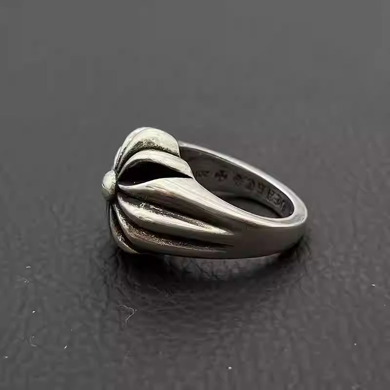 S925 Silver Flower Signet Ring™