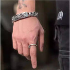 S925 Silver Flathead Nail Open Ring™