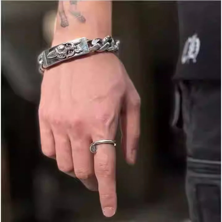 S925 Silver Flathead Nail Open Ring™