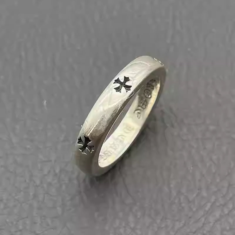 S925 Silver Cross Band Ring™