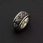 S925 Silver Rotating Flower Cross Ring™